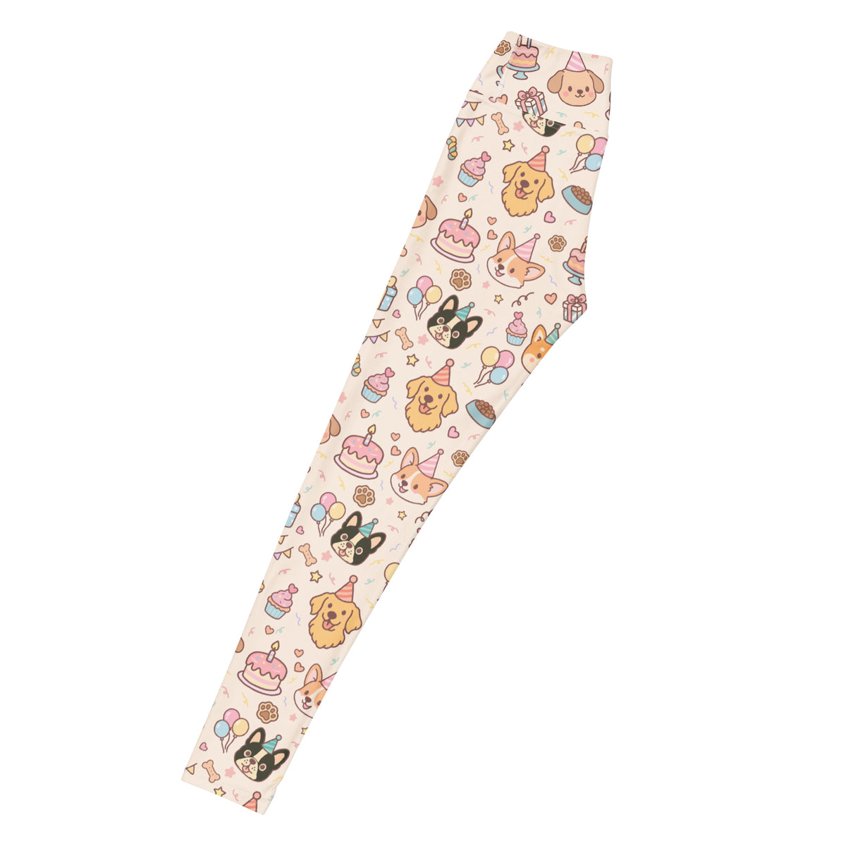 Women's Puppy Birthday Buttery Soft Yoga Leggings - Quick Drying, High Waisted Comfort