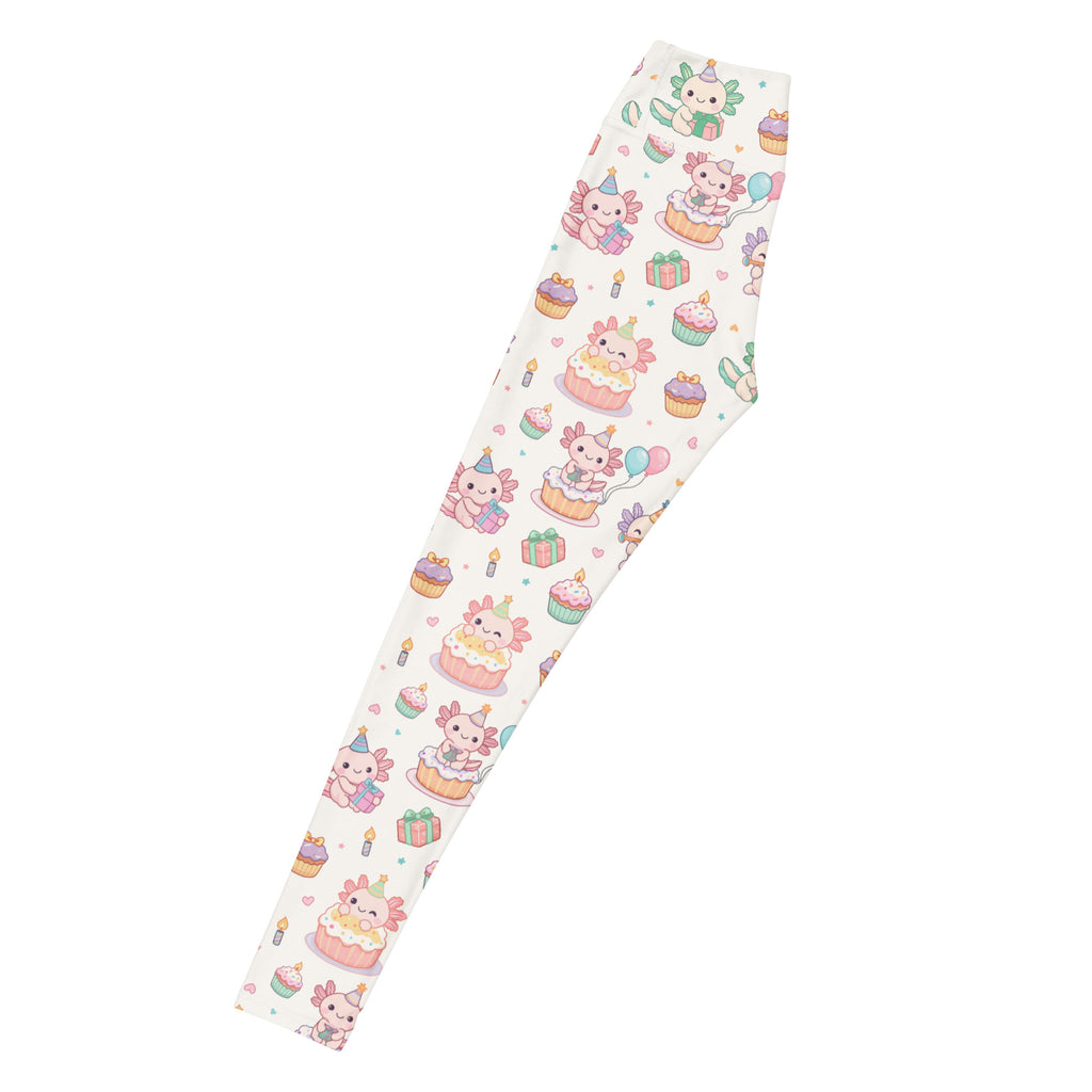 Women's Axolotl Birthday Buttery Soft Yoga Leggings - Quick Drying, High Waisted Comfort
