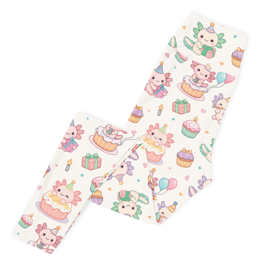 Women's Axolotl Birthday Buttery Soft Yoga Leggings - Quick Drying, High Waisted Comfort