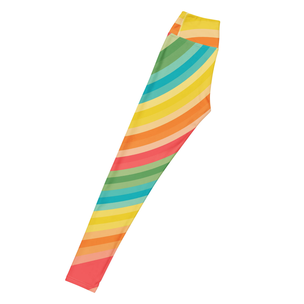 Women's Summer Beach Rainbow Buttery Soft Yoga Leggings - Quick Drying, High Waisted Comfort