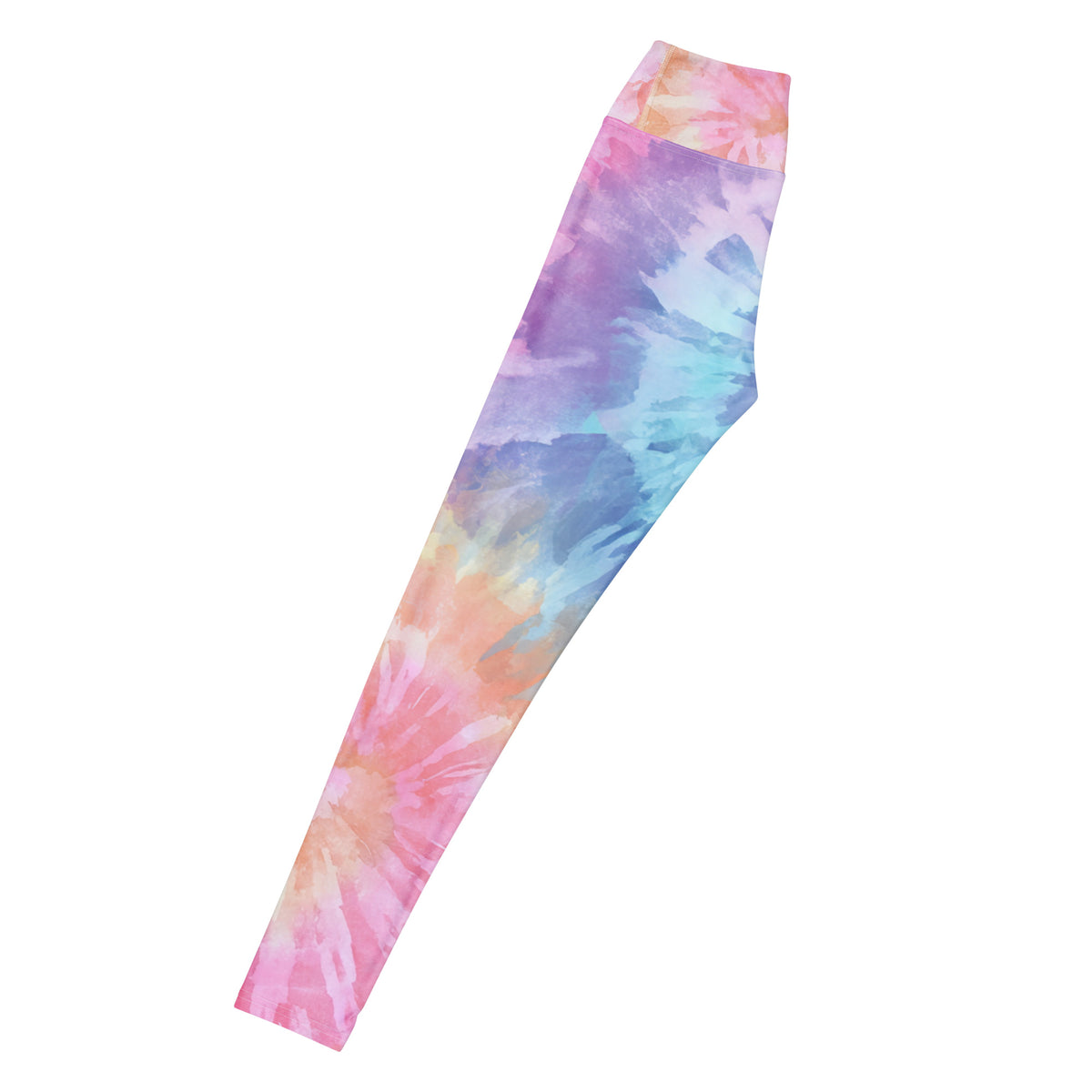 Women's Colorful Pastel Tie Dye Buttery Soft Yoga Leggings - Quick Drying, High Waisted Comfort