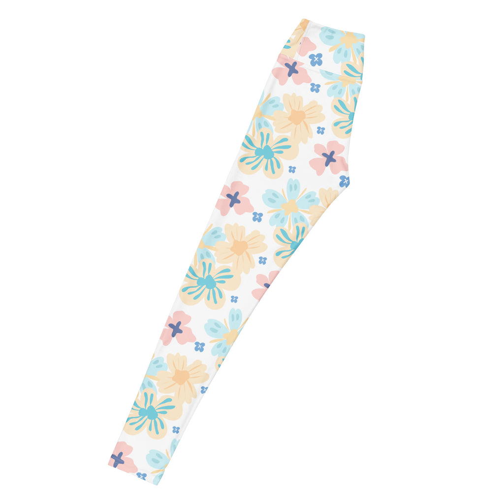 Women's Botanical Print Buttery Soft Yoga Leggings - Quick Drying, High Waisted Comfort