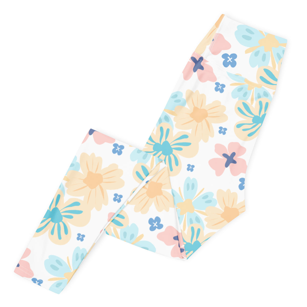 Women's Botanical Print Buttery Soft Yoga Leggings - Quick Drying, High Waisted Comfort