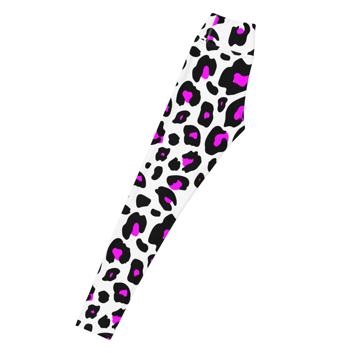 Women's Purple Leopard Print Buttery Soft Yoga Leggings - Quick Drying, High Waisted Comfort