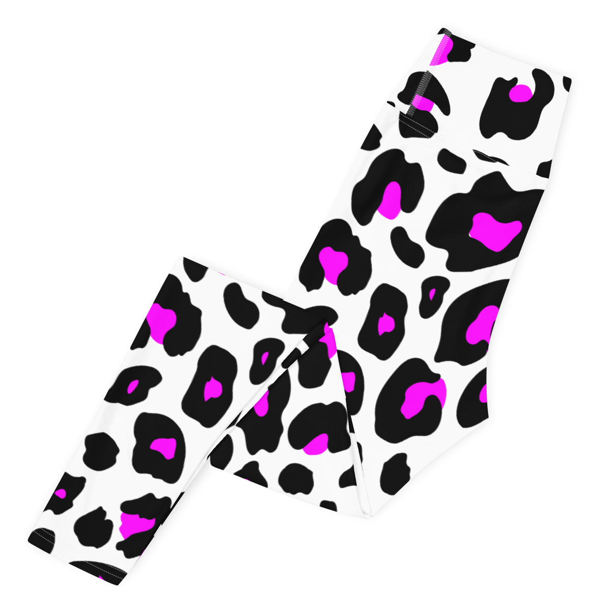 Women's Purple Leopard Print Buttery Soft Yoga Leggings - Quick Drying, High Waisted Comfort