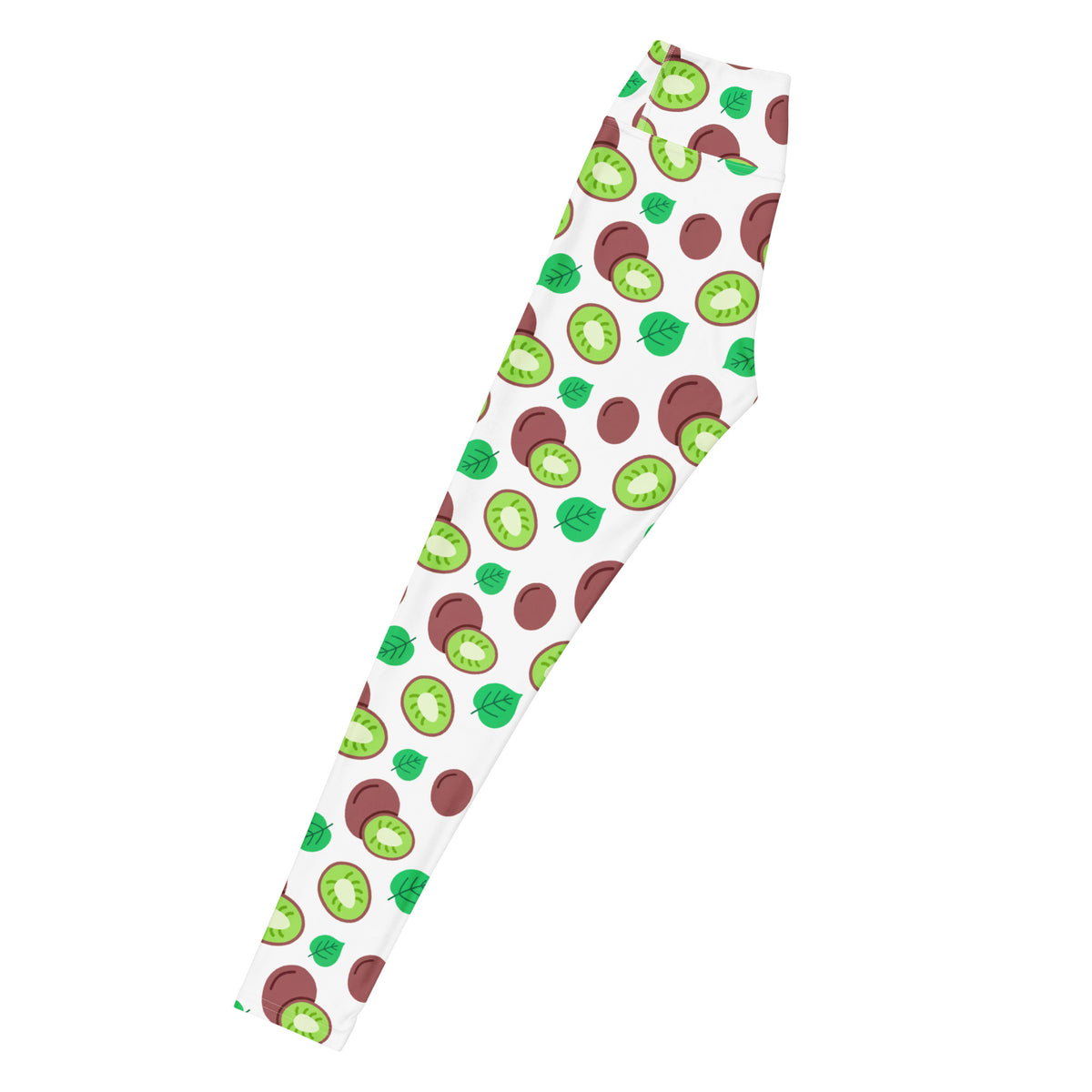 Women's Kiwi Fruit Buttery Soft Yoga Leggings - Quick Drying, High Waisted Comfort