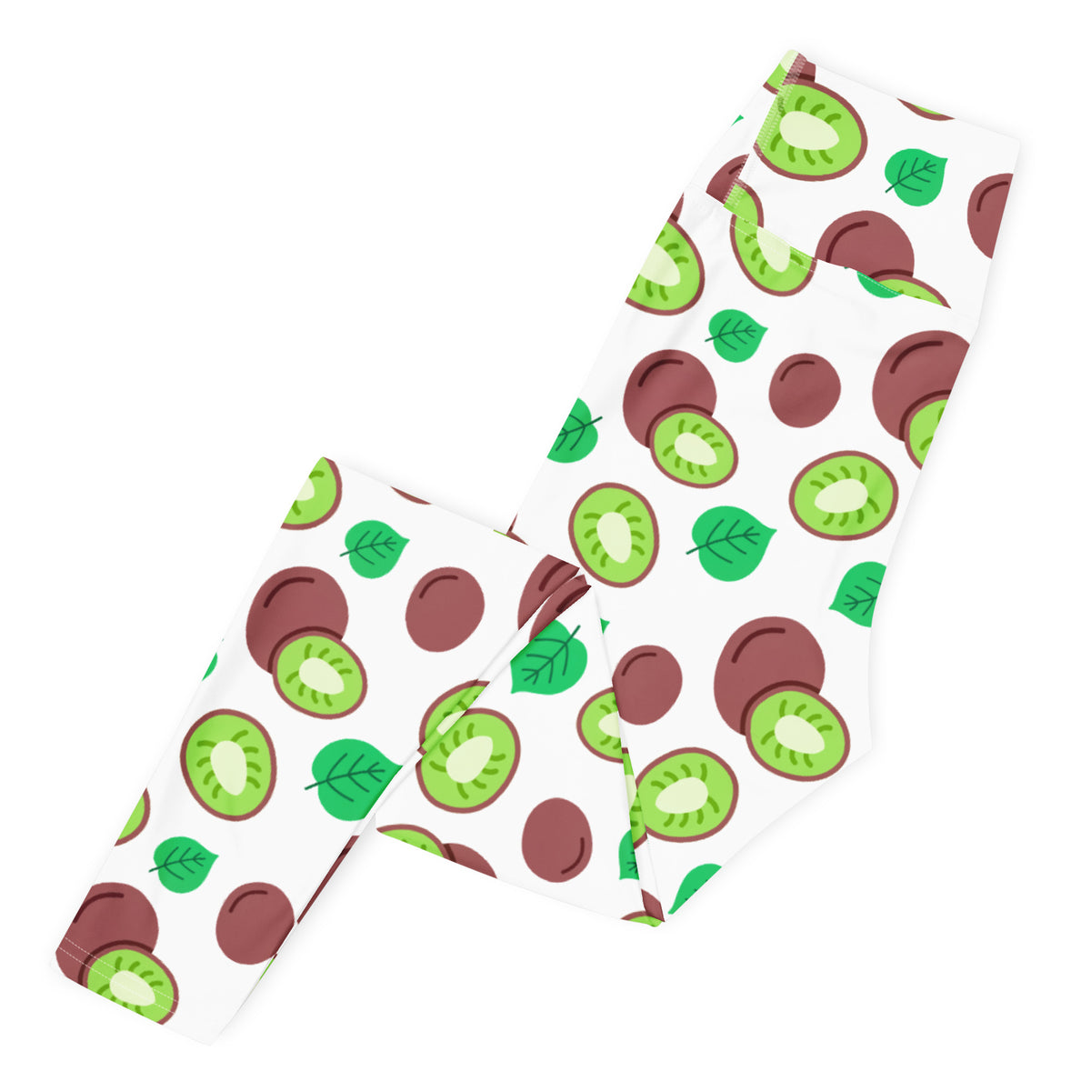 Women's Kiwi Fruit Buttery Soft Yoga Leggings - Quick Drying, High Waisted Comfort