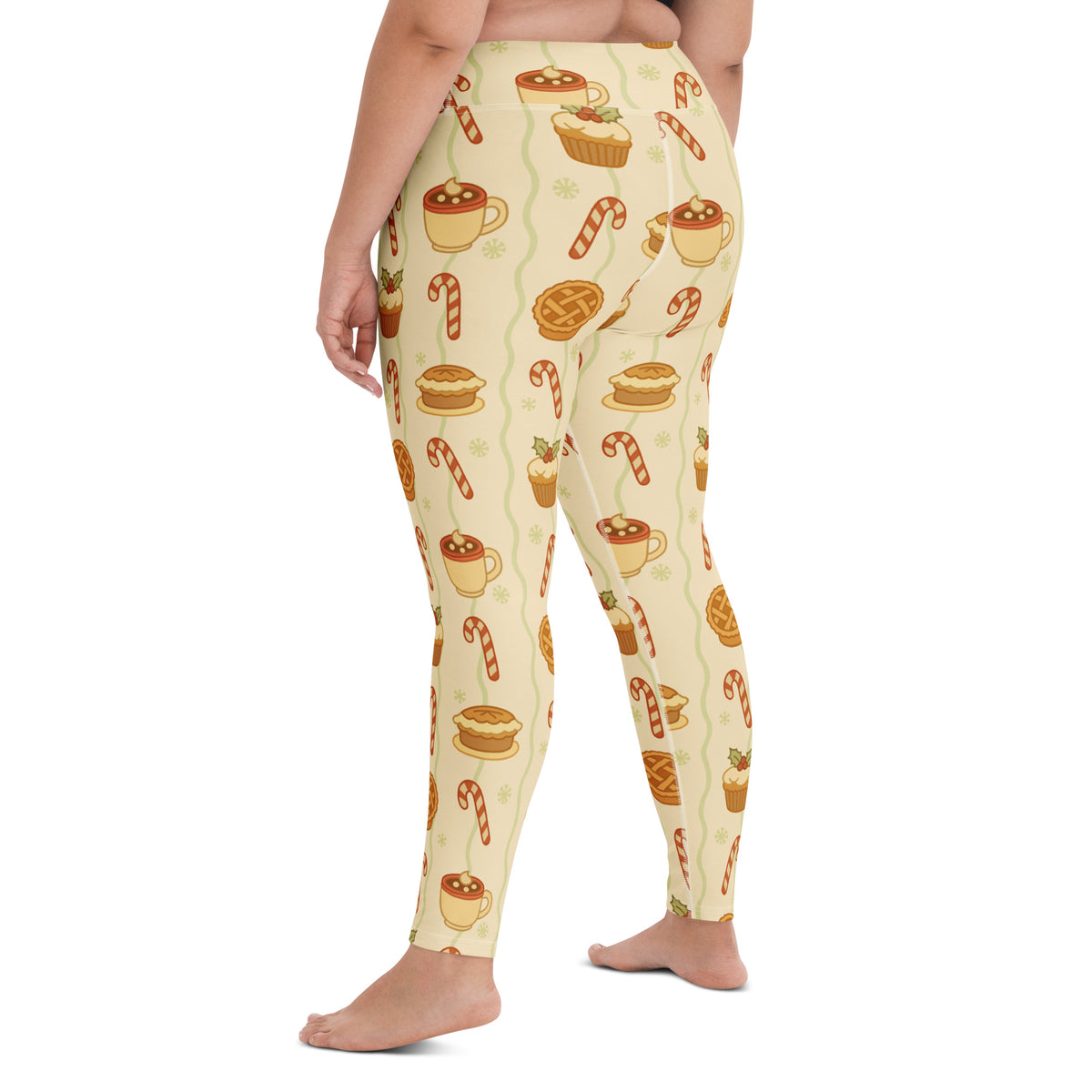 Women's Christmas Treat Buttery Soft Yoga Leggings - Quick Drying, High Waisted Comfort