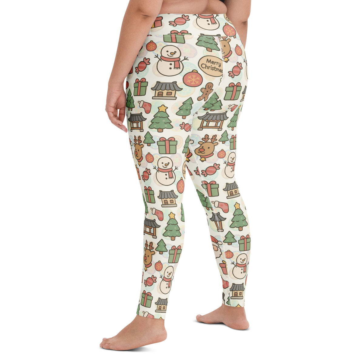 Women's Merry Christmas Buttery Soft Yoga Leggings - Quick Drying, High Waisted Comfort