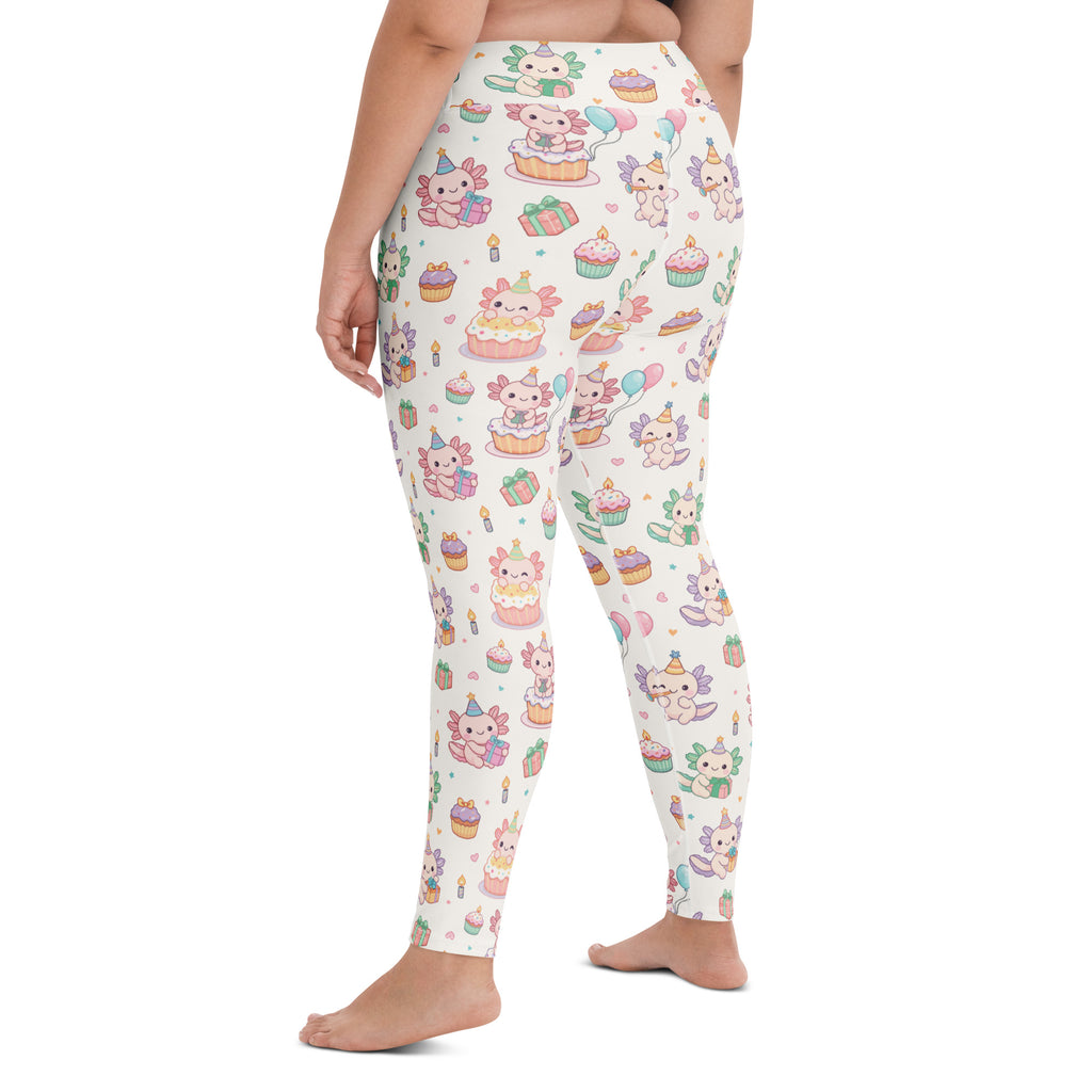 Women's Axolotl Birthday Buttery Soft Yoga Leggings - Quick Drying, High Waisted Comfort