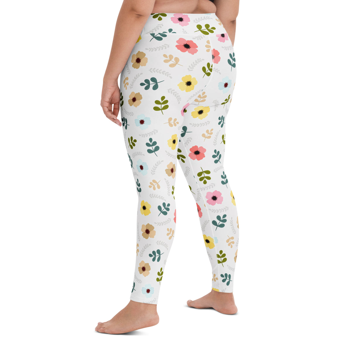 Women's Wildflower Buttery Soft Yoga Leggings - Quick Drying, High Waisted Comfort