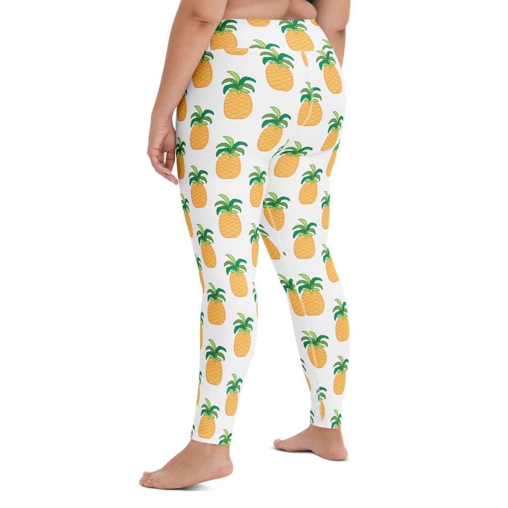 Women's Pineapple Buttery Soft Yoga Leggings - Quick Drying, High Waisted Comfort