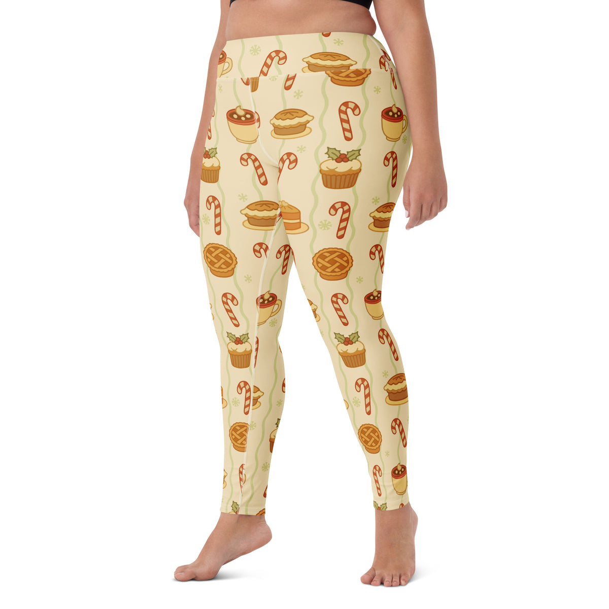 Women's Christmas Treat Buttery Soft Yoga Leggings - Quick Drying, High Waisted Comfort