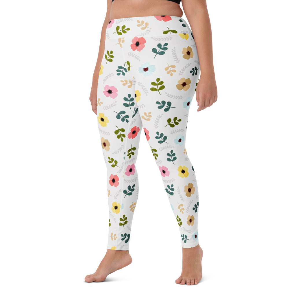 Women's Wildflower Buttery Soft Yoga Leggings - Quick Drying, High Waisted Comfort