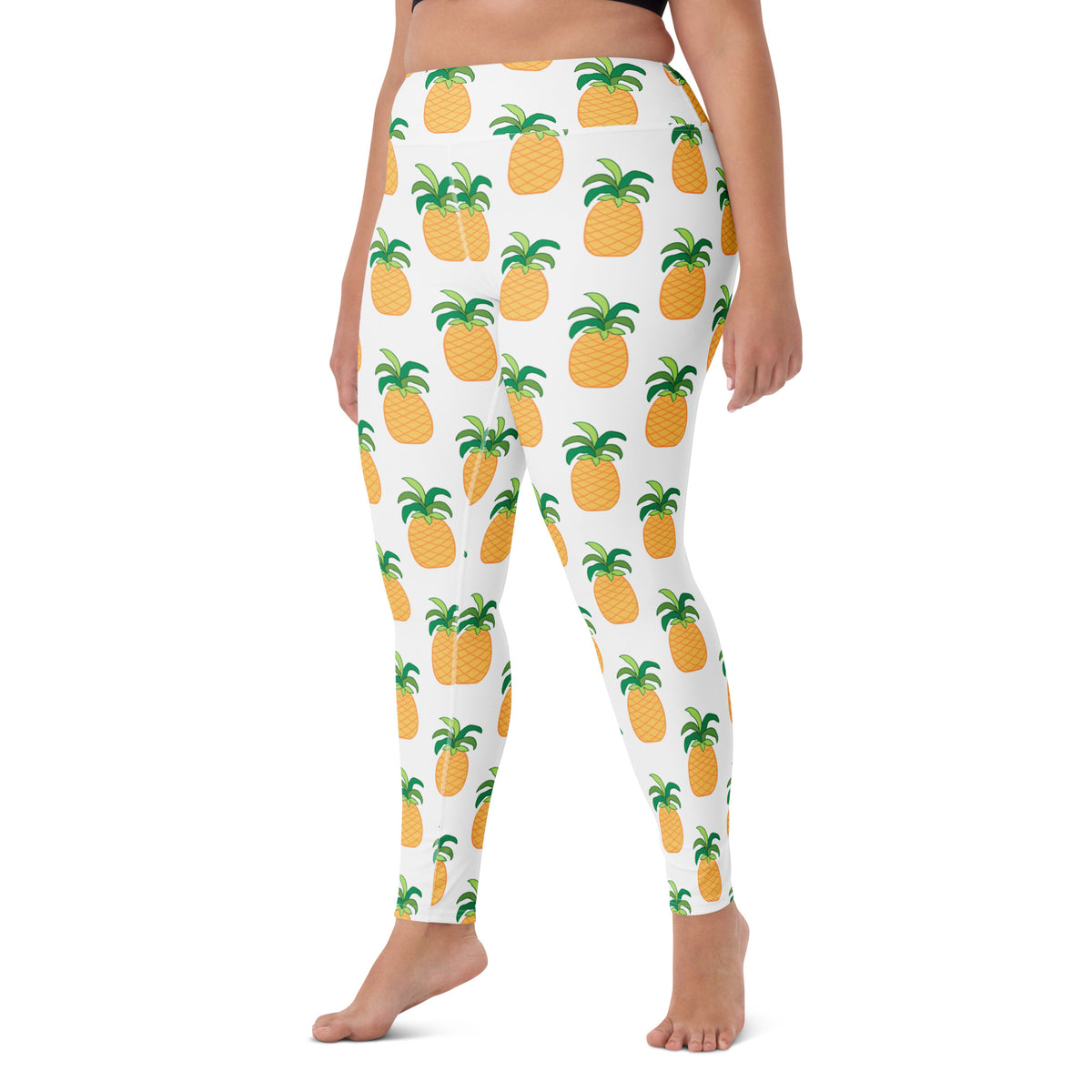 Women's Pineapple Buttery Soft Yoga Leggings - Quick Drying, High Waisted Comfort