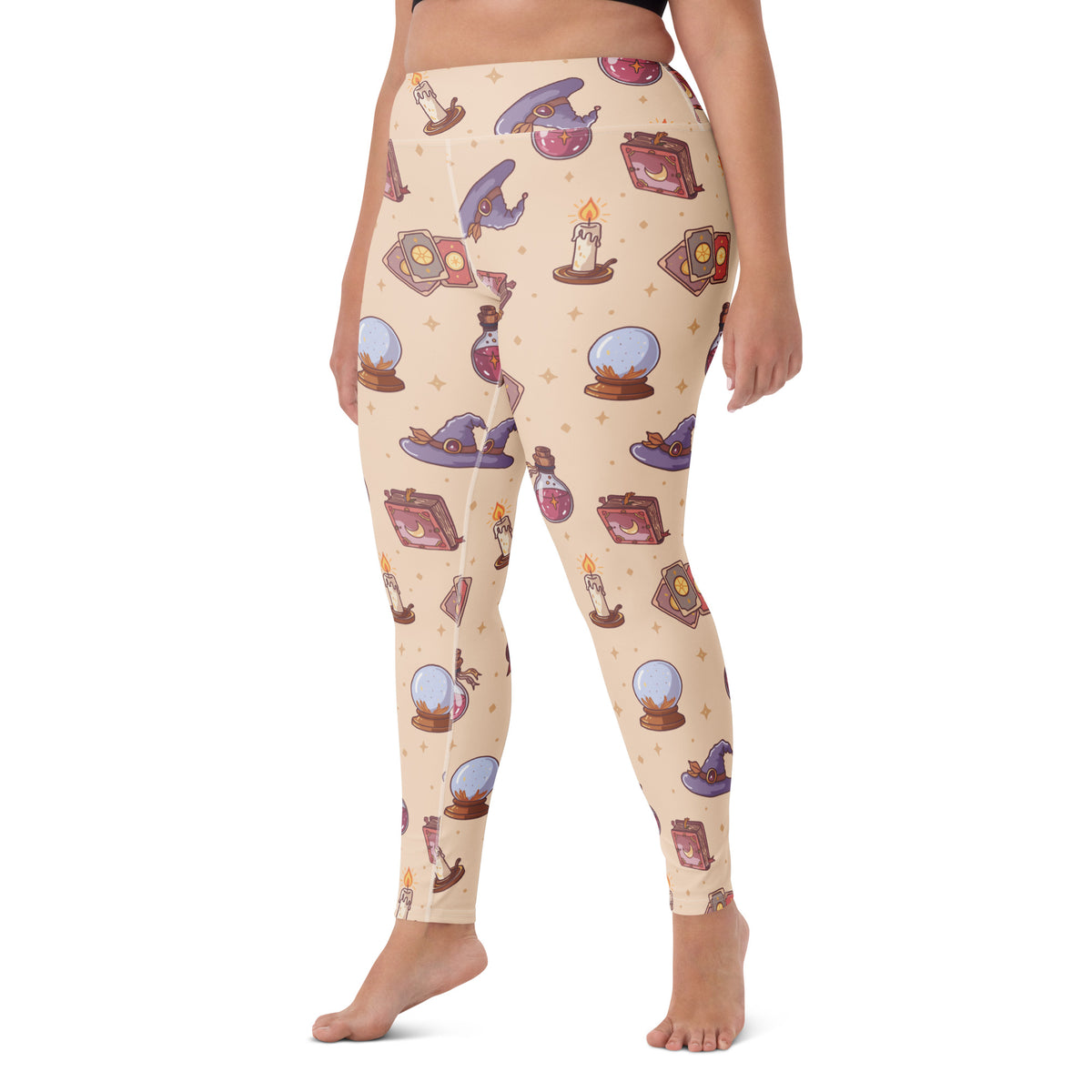 Women's Witchy Halloween Buttery Soft Yoga Leggings - Quick Drying, High Waisted Comfort
