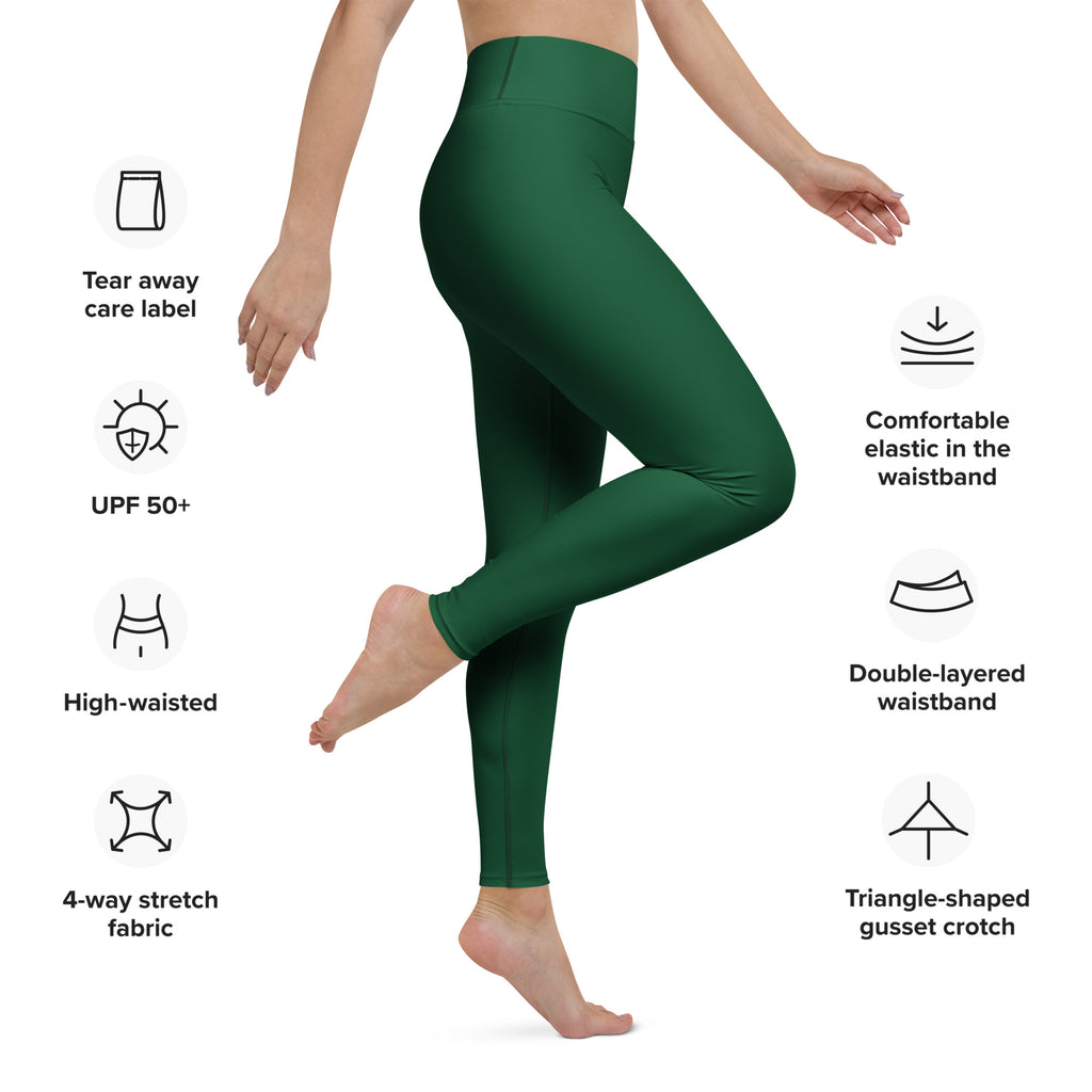 Women's Dark Green Buttery Soft Yoga Leggings
