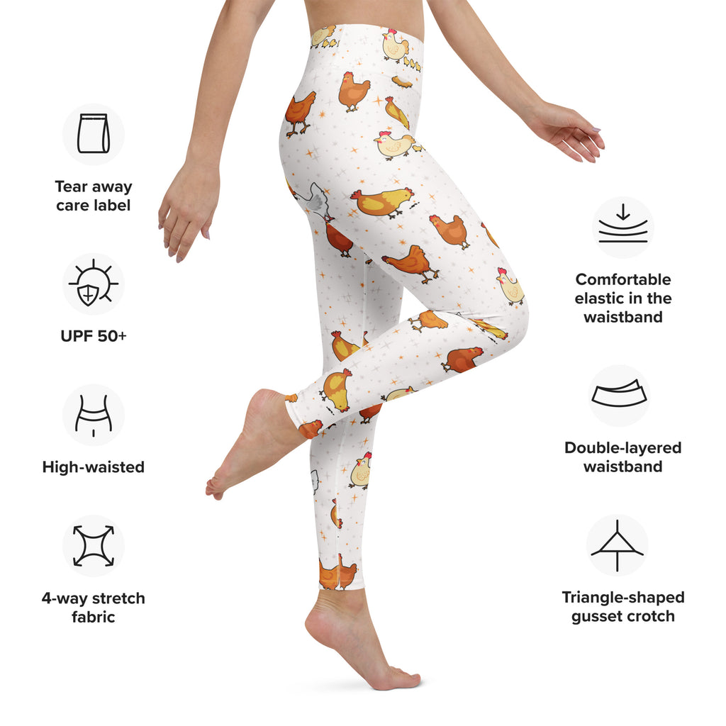 Women's Chicken Pattern Buttery Soft Yoga Leggings