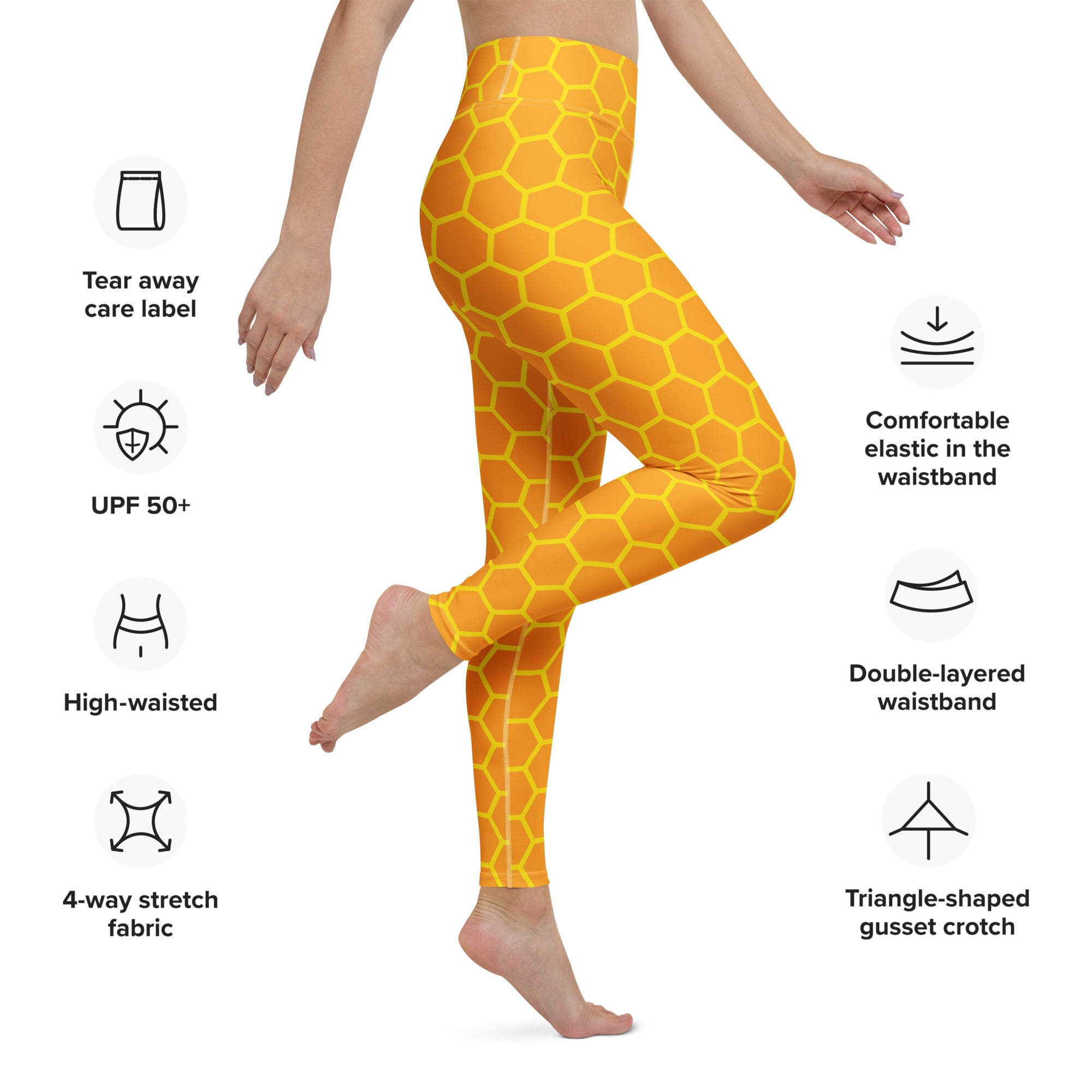 Women's Honeycomb Buttery Soft Yoga Leggings