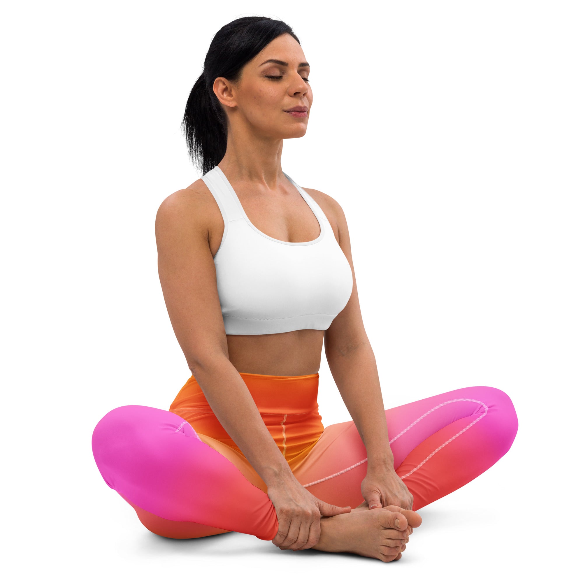 Women's Sunset Ombre Buttery Soft Yoga Leggings