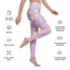 Women's Purple Corgi Dog Buttery Soft Yoga Leggings
