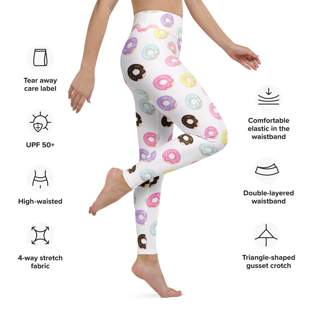 Women's Colorful Donut Buttery Soft Yoga Leggings