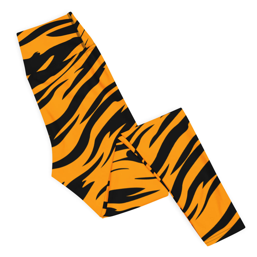 Women's Tiger Stripe Buttery Soft Yoga Leggings - Quick Drying, High Waisted Comfort