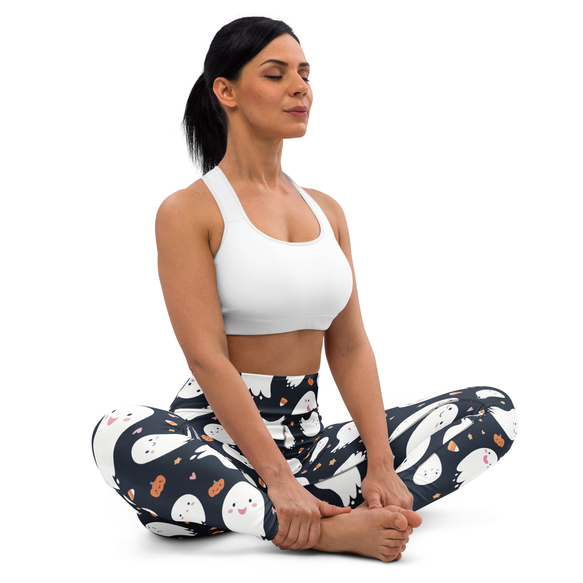 Women's Ghost Buttery Soft Yoga Leggings - Quick Drying, High Waisted Comfort