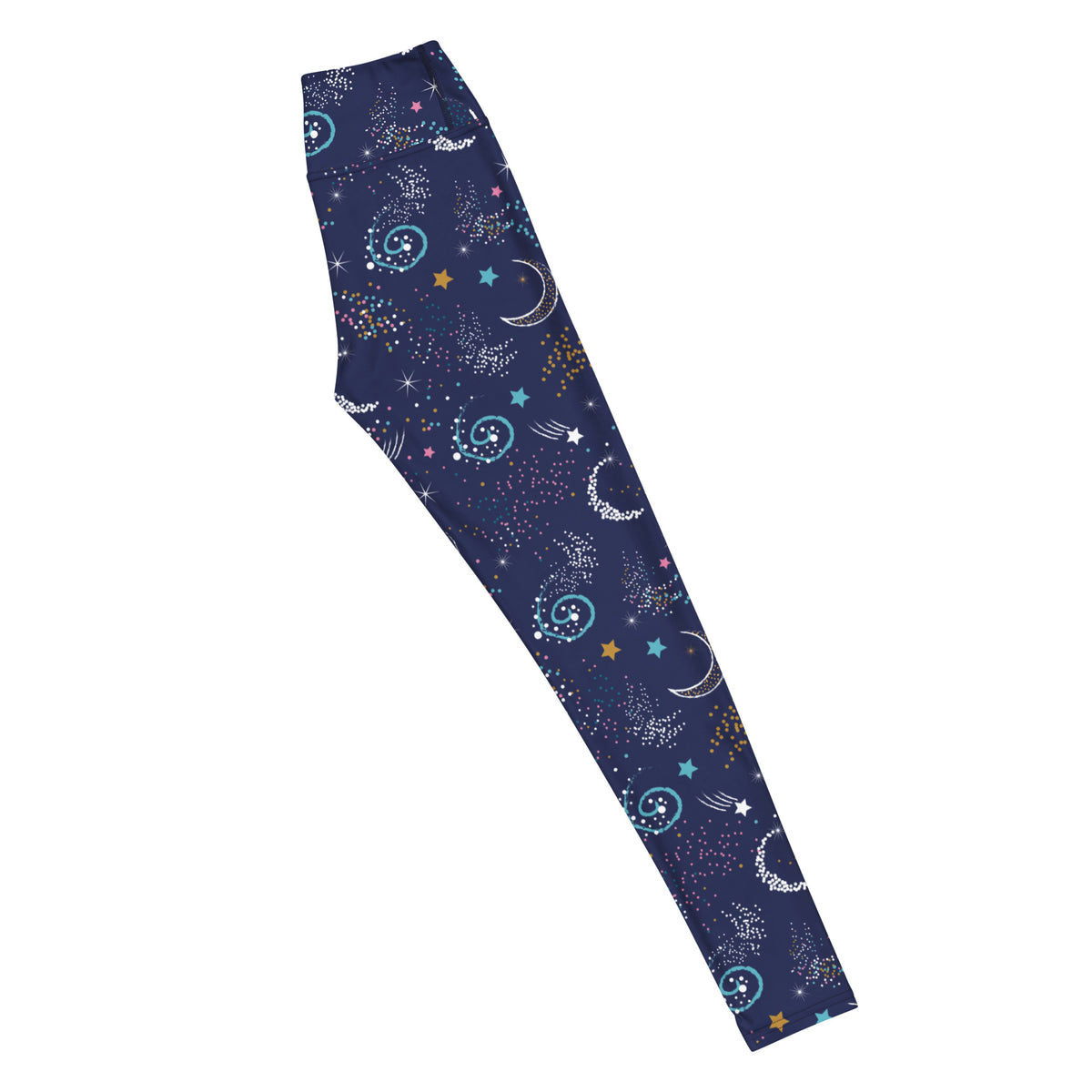 Women's Dark Purple Space Buttery Soft Yoga Leggings - Quick Drying, High Waisted Comfort