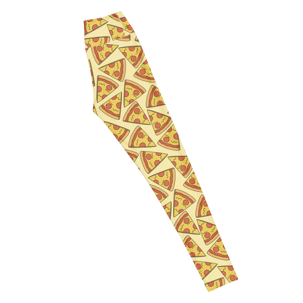 Women's Pizza Buttery Soft Yoga Leggings - Quick Drying, High Waisted Comfort