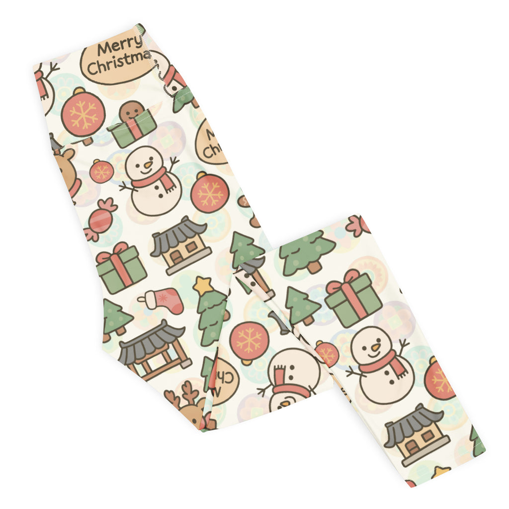 Women's Merry Christmas Buttery Soft Yoga Leggings - Quick Drying, High Waisted Comfort