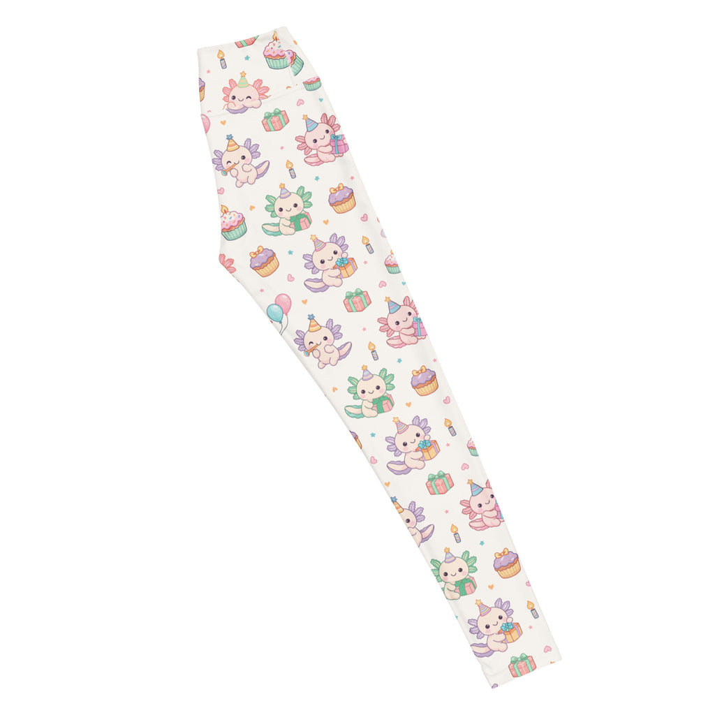 Women's Axolotl Birthday Buttery Soft Yoga Leggings - Quick Drying, High Waisted Comfort