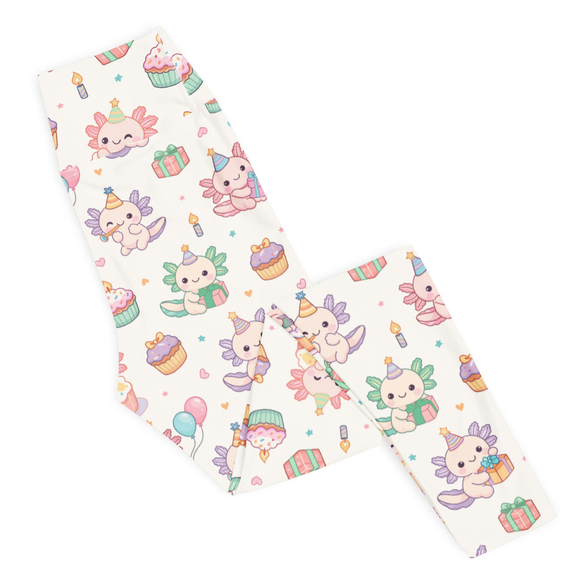 Women's Axolotl Birthday Buttery Soft Yoga Leggings - Quick Drying, High Waisted Comfort