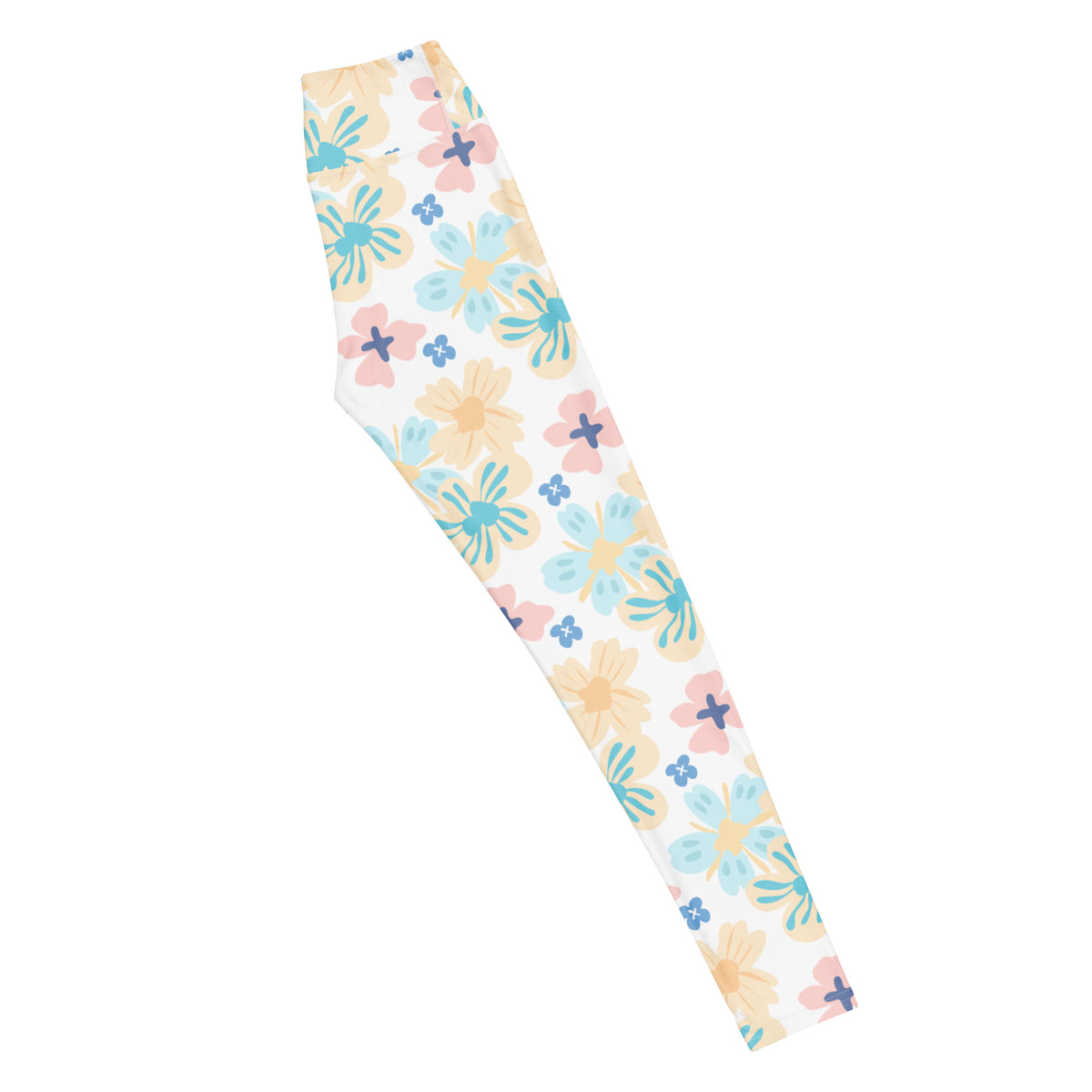 Women's Botanical Print Buttery Soft Yoga Leggings - Quick Drying, High Waisted Comfort