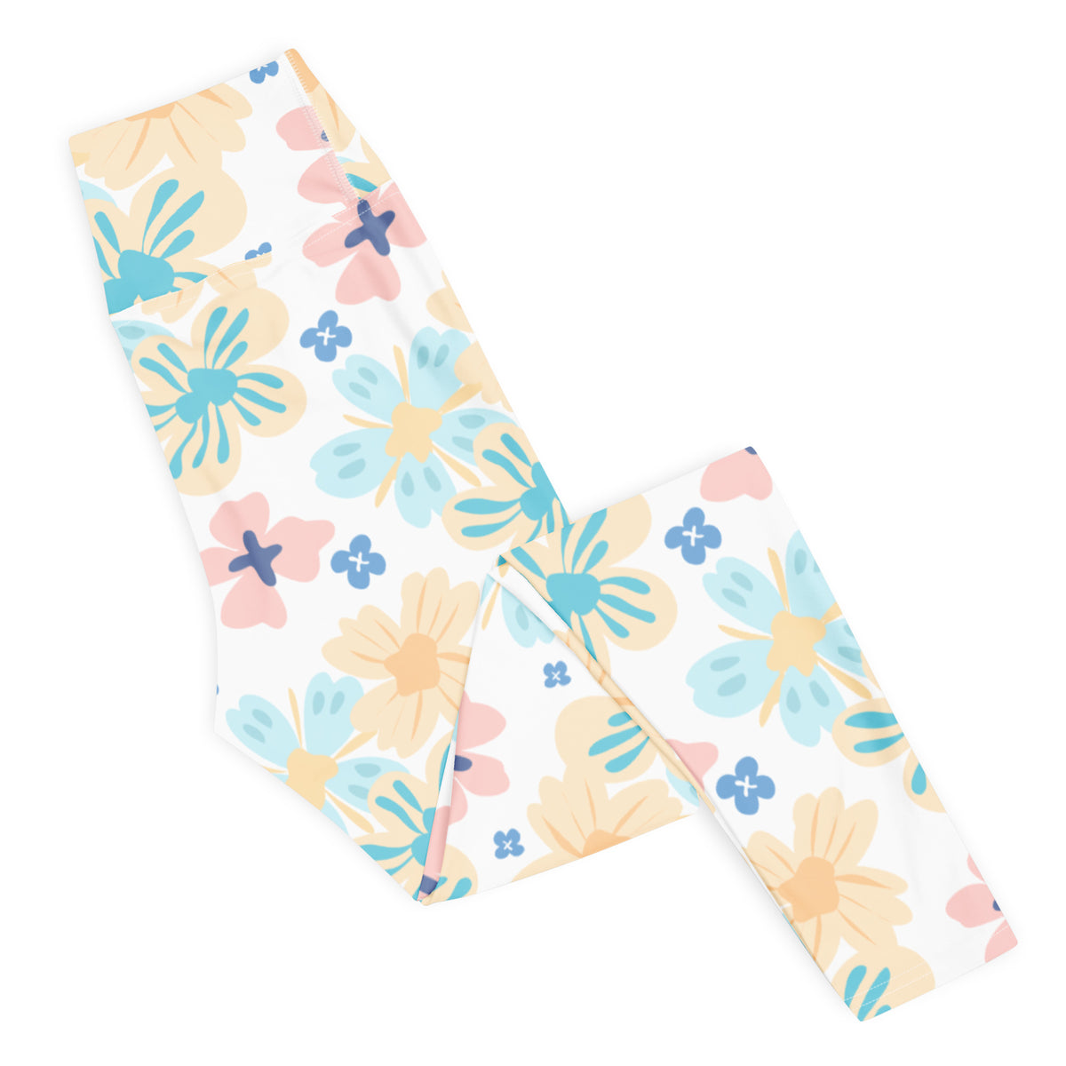 Women's Botanical Print Buttery Soft Yoga Leggings - Quick Drying, High Waisted Comfort