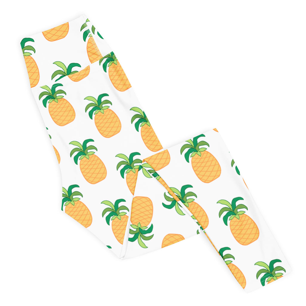 Women's Pineapple Buttery Soft Yoga Leggings - Quick Drying, High Waisted Comfort