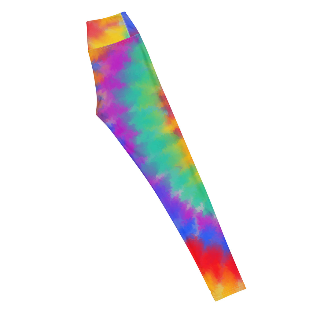 Women's Rainbow Tie Dye Buttery Soft Yoga Leggings - Quick Drying, High Waisted Comfort