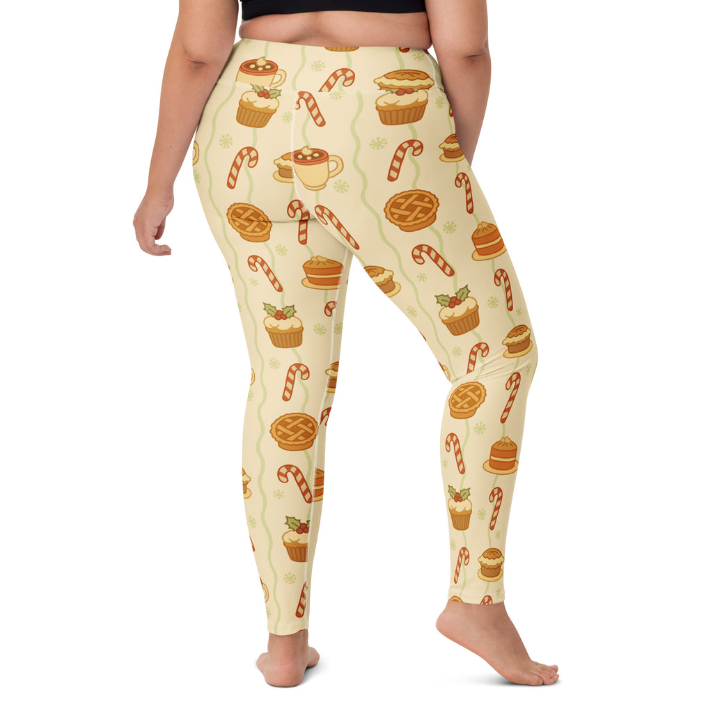 Women's Christmas Treat Buttery Soft Yoga Leggings - Quick Drying, High Waisted Comfort