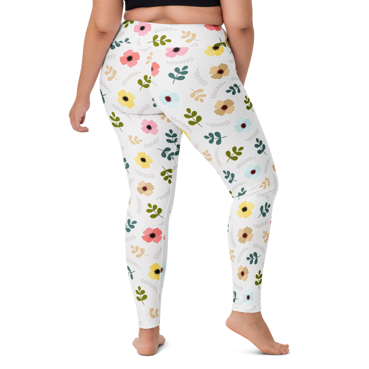 Women's Wildflower Buttery Soft Yoga Leggings - Quick Drying, High Waisted Comfort
