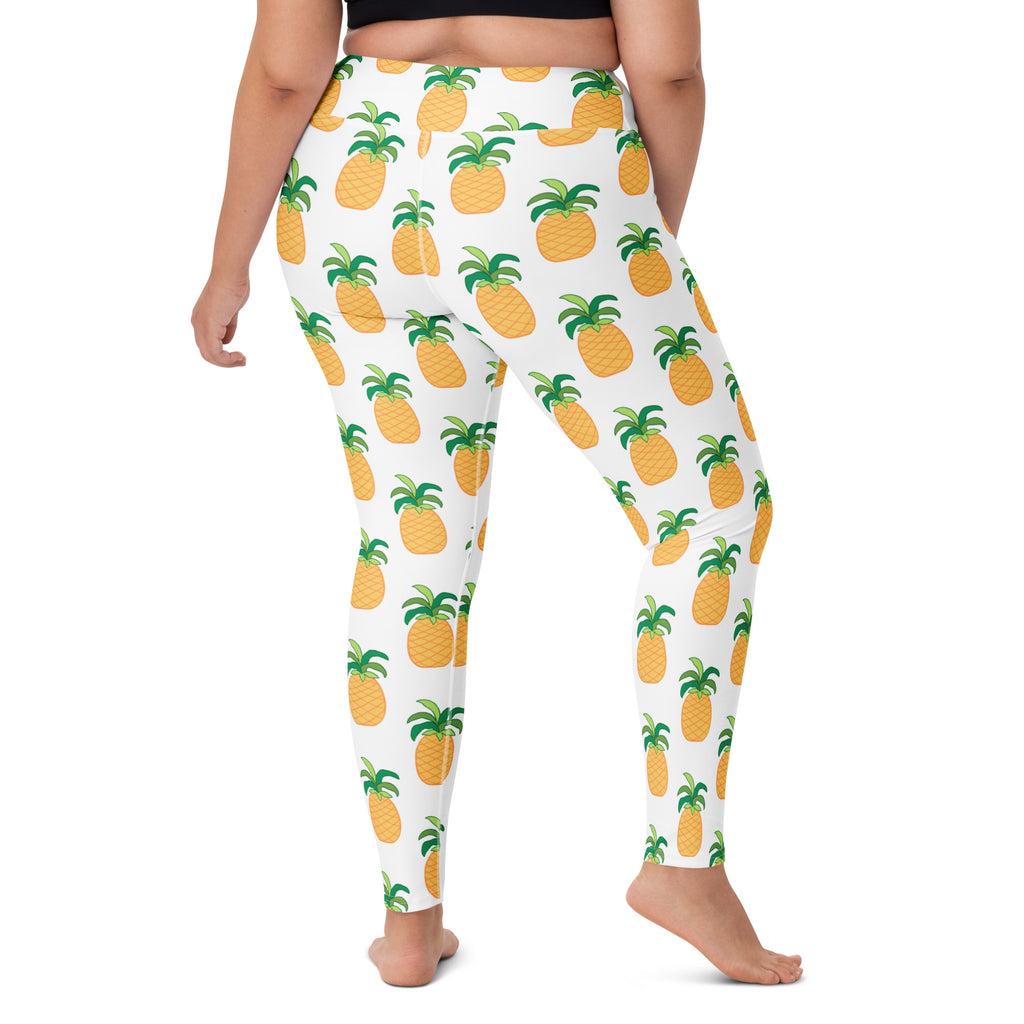 Women's Pineapple Buttery Soft Yoga Leggings - Quick Drying, High Waisted Comfort