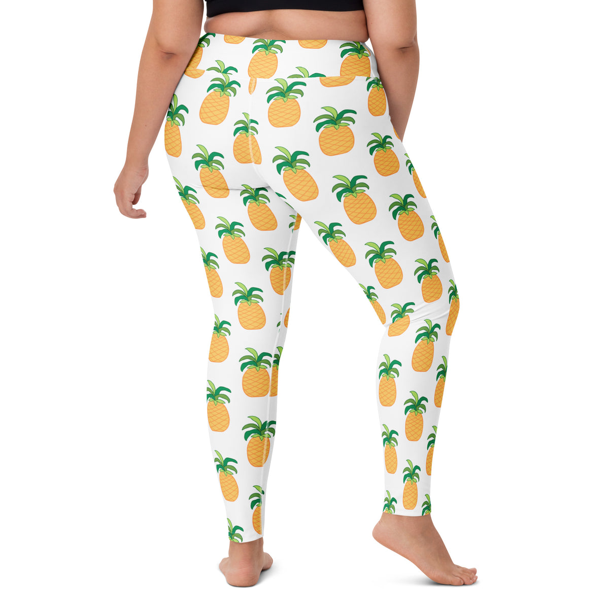 Women's Pineapple Buttery Soft Yoga Leggings - Quick Drying, High Waisted Comfort