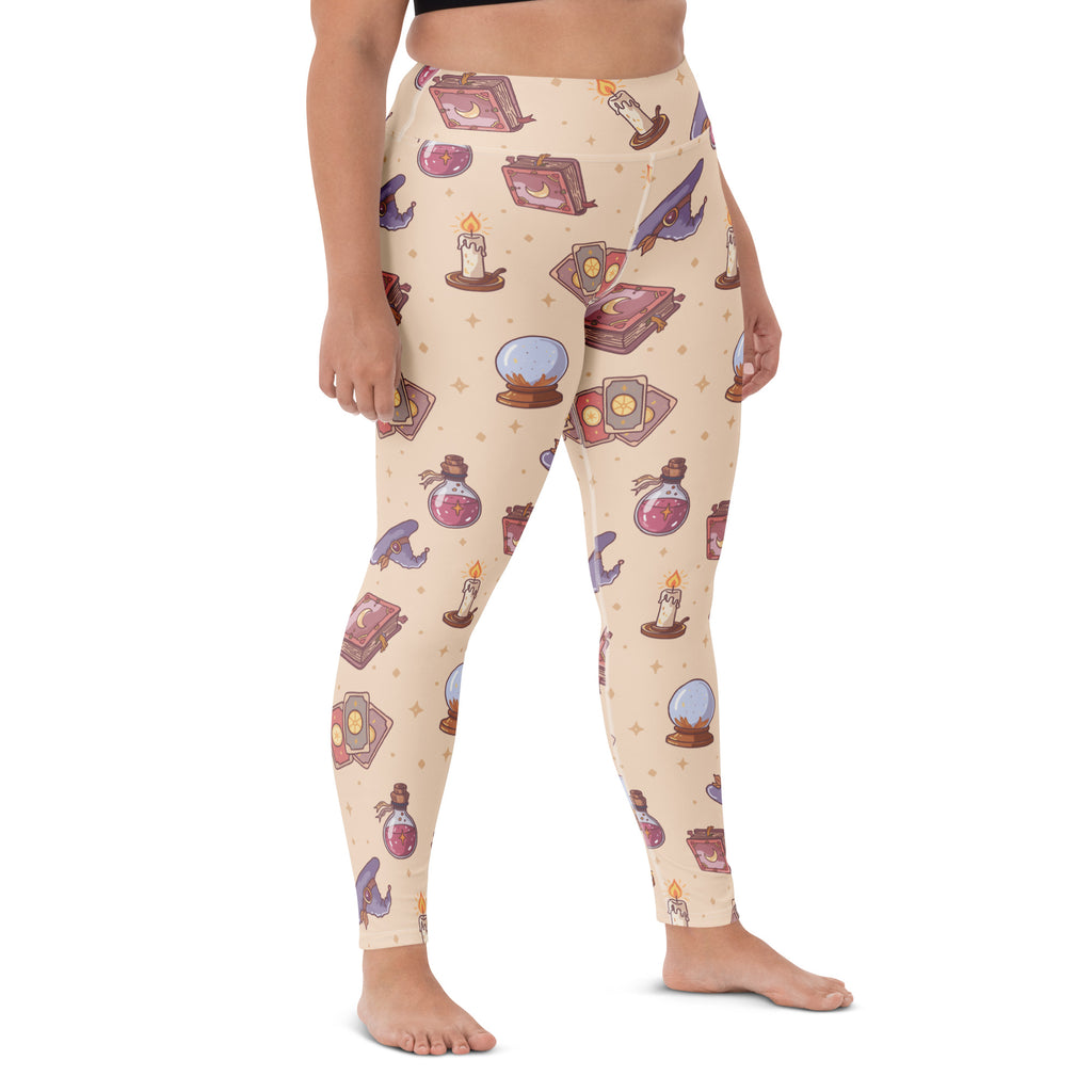 Women's Witchy Halloween Buttery Soft Yoga Leggings - Quick Drying, High Waisted Comfort