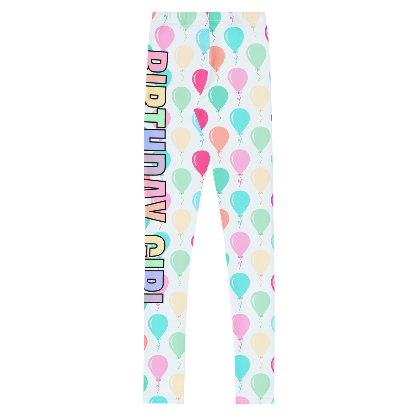 Girls 'Birthday Girl' Balloons Buttery Soft Leggings