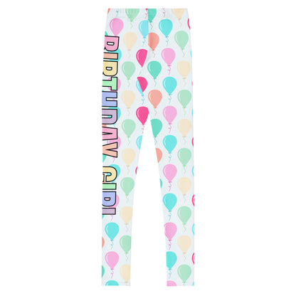 Girls 'Birthday Girl' Balloons Buttery Soft Leggings