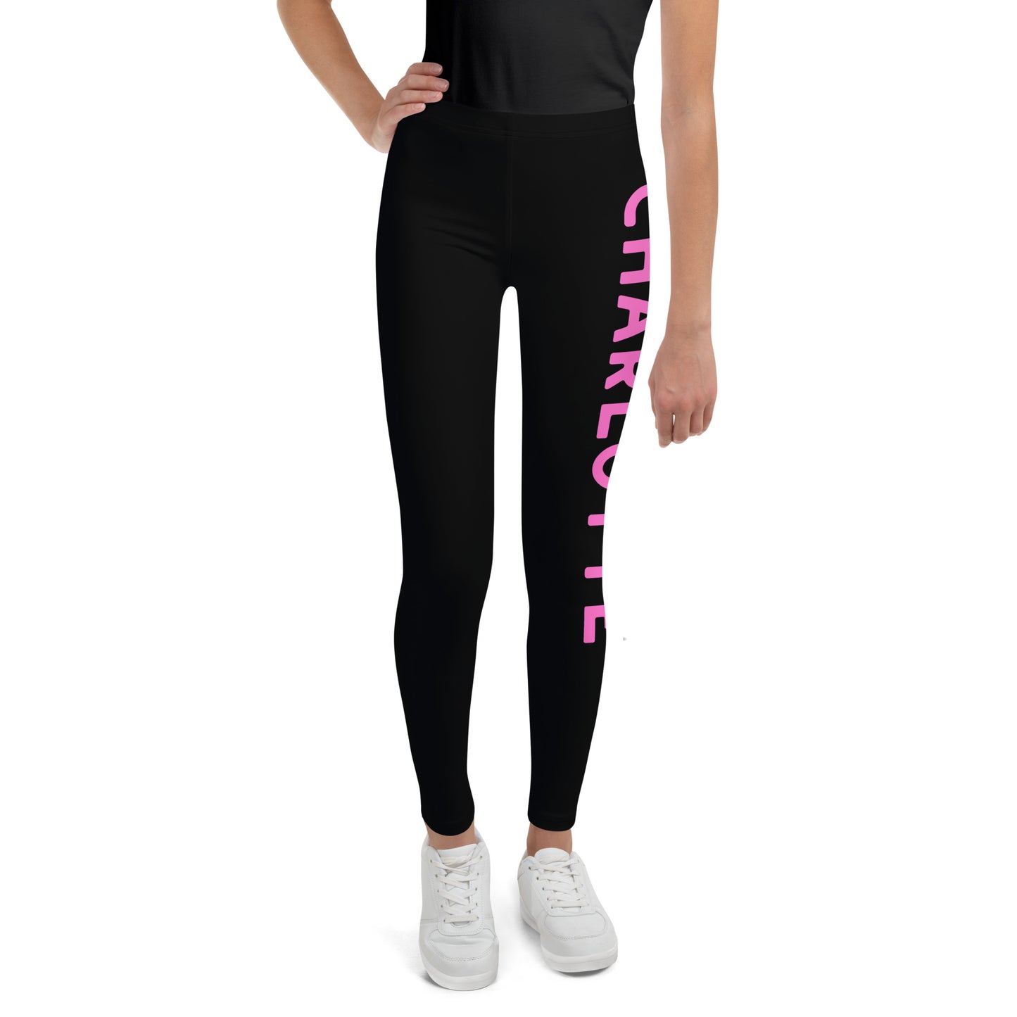 Girls Custom Color and Name Buttery Soft Leggings