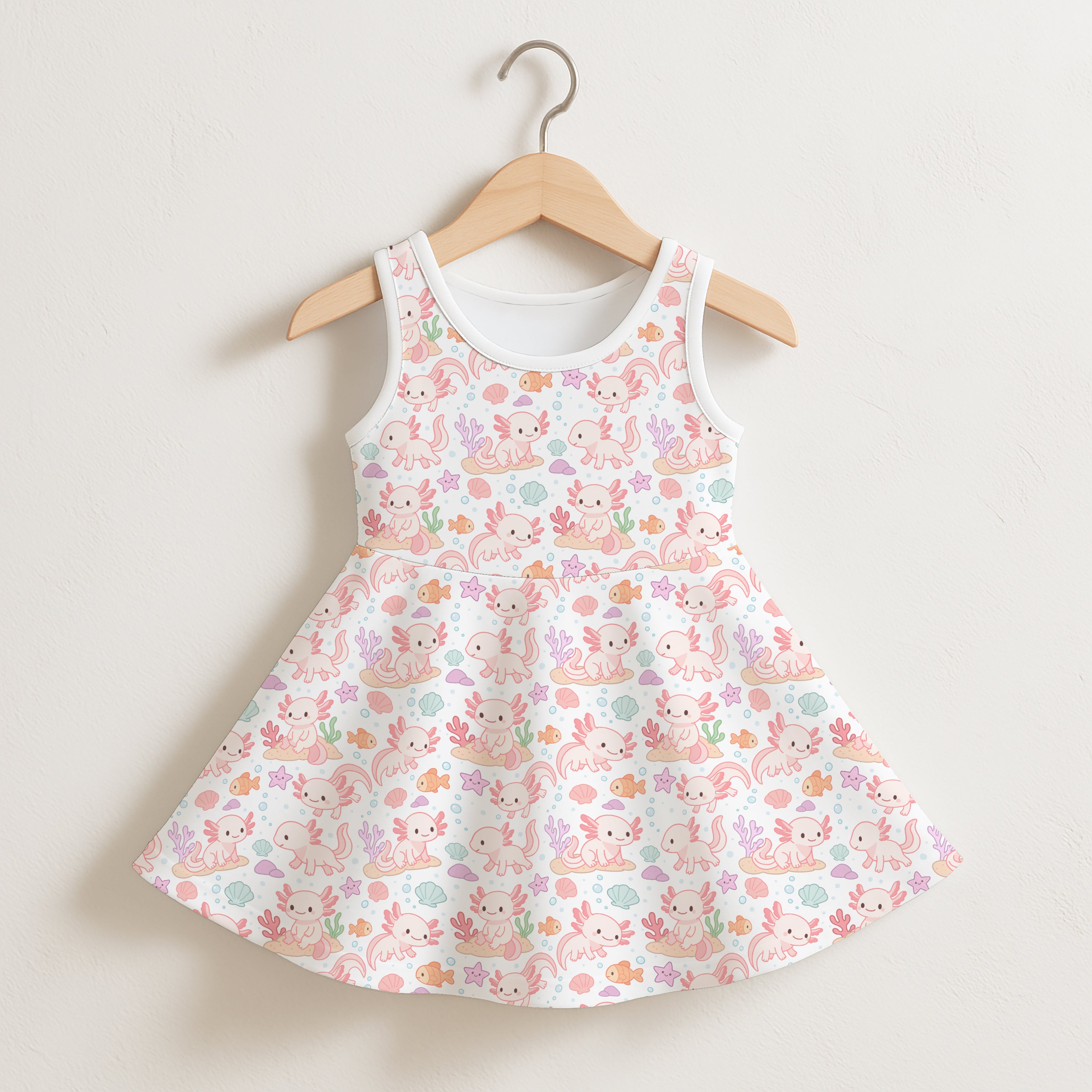 Girls Axolotl Sleeveless Dress