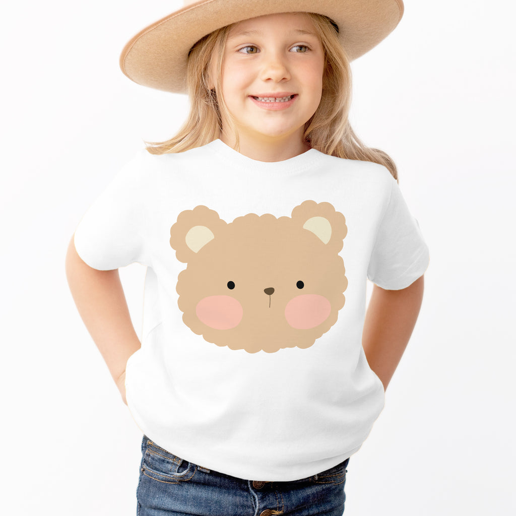 Kids Teddy Bear T-Shirt - Soft Lightweight Cotton Tee