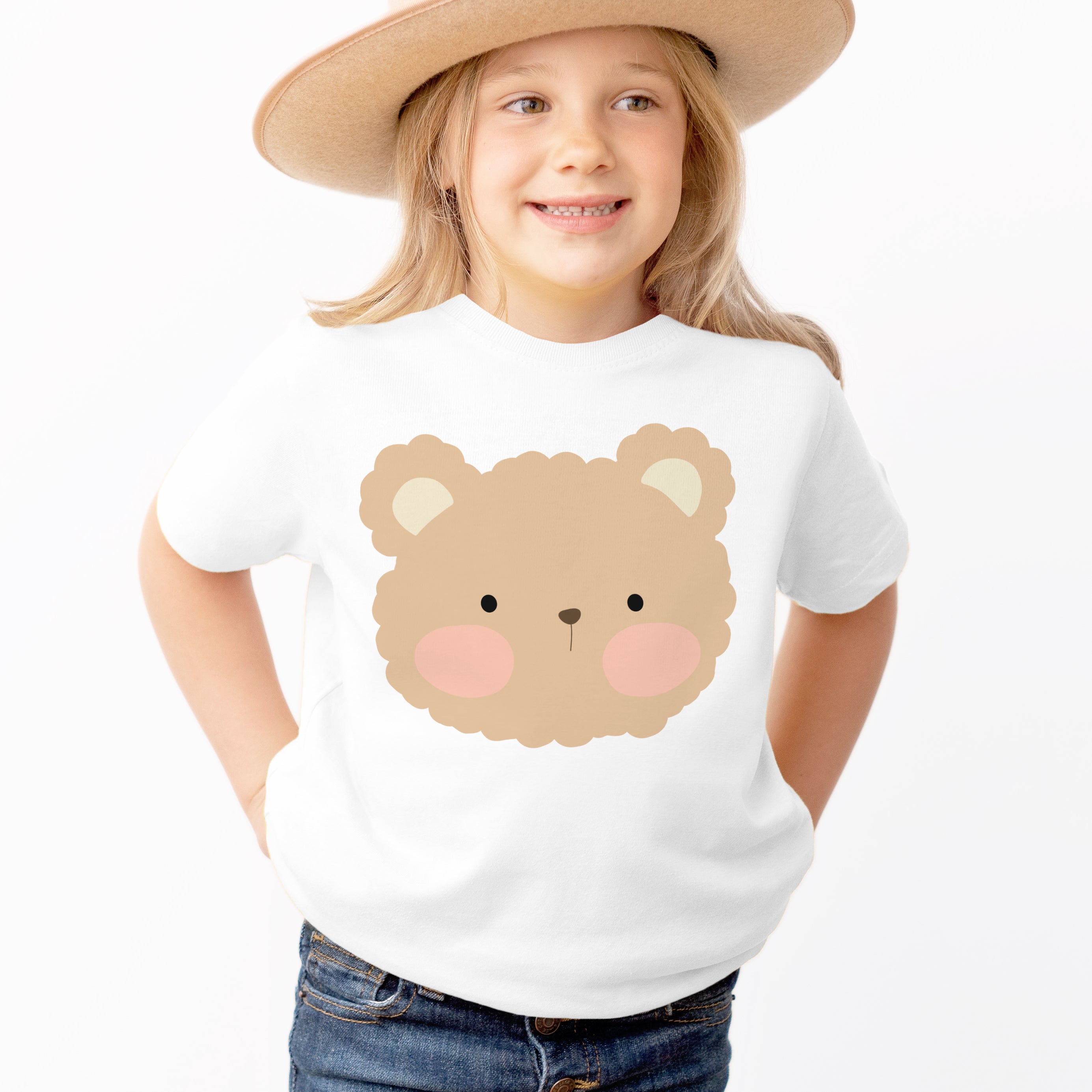 Kids Teddy Bear T-Shirt - Soft Lightweight Cotton Tee