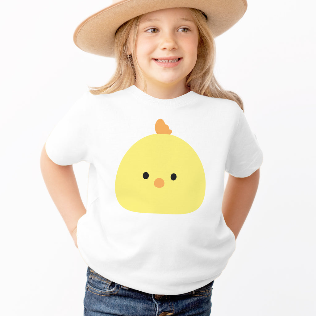 Kids Yellow Chick T-Shirt - Soft Lightweight Cotton Tee