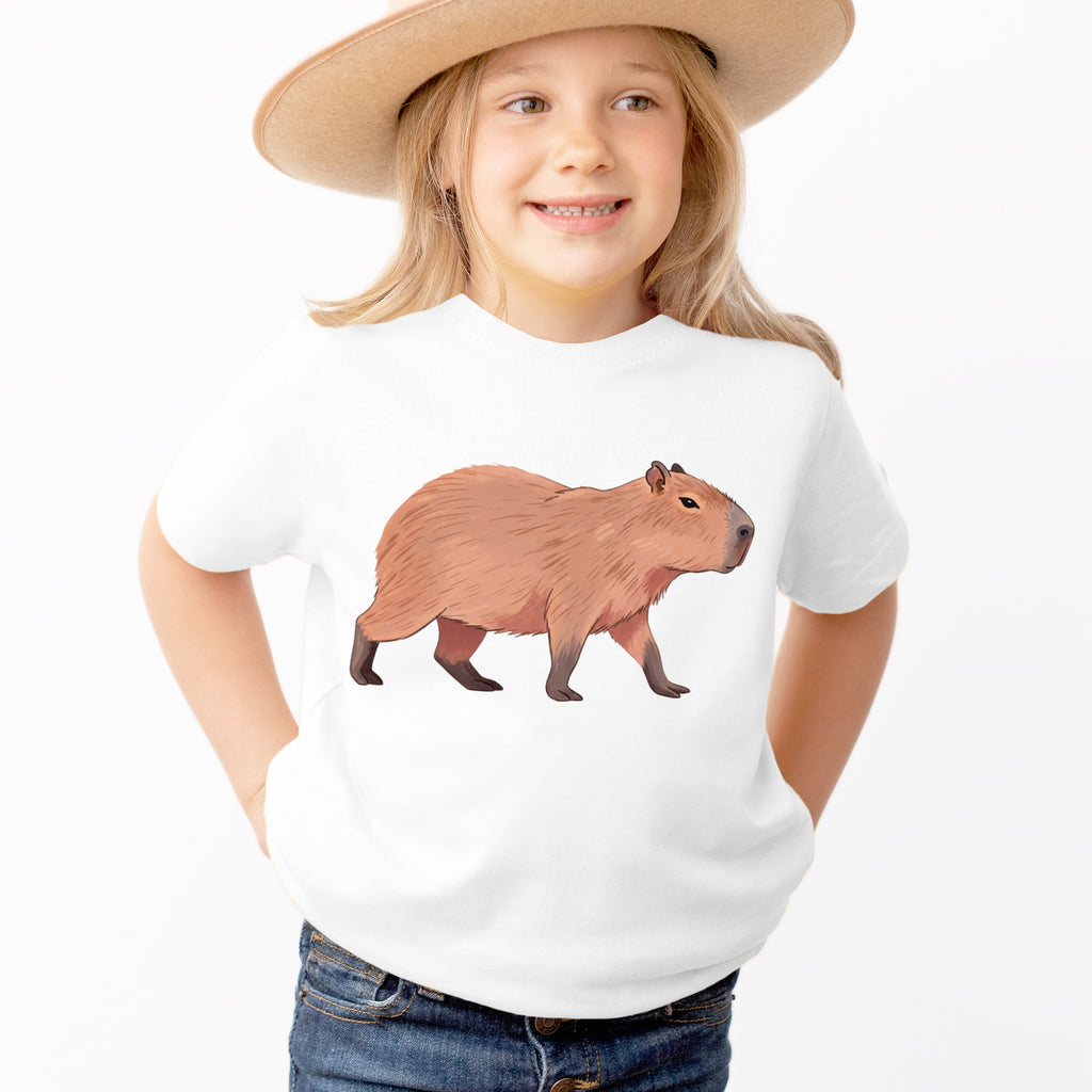 Kids Capybara T-Shirt - Soft Lightweight Cotton Tee